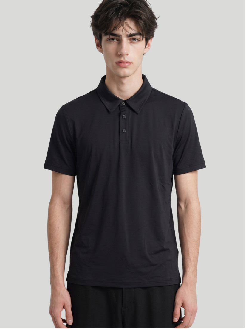 Black - Men Performance Polo