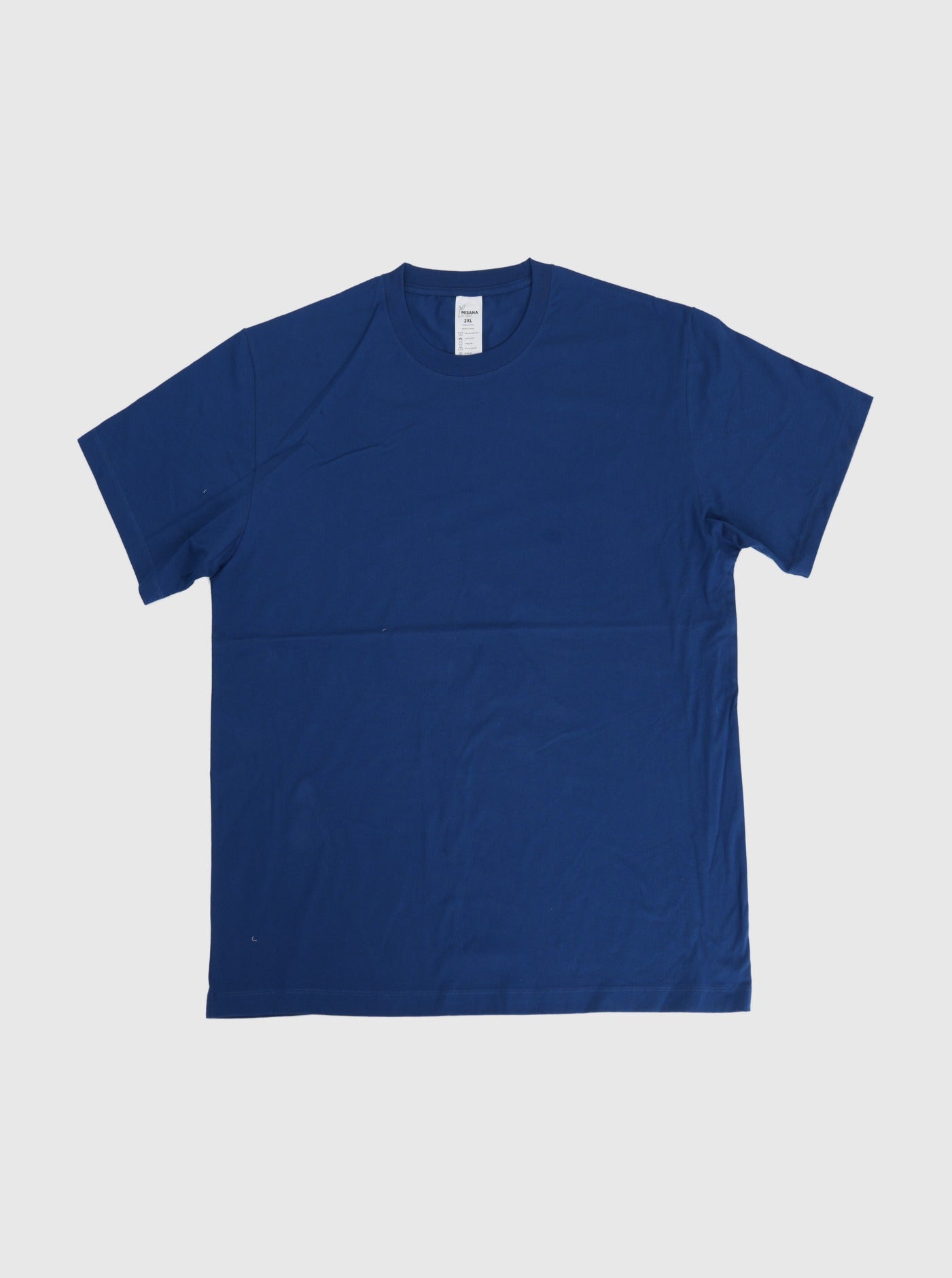 Navy - Women Box Cut Cotton Tee
