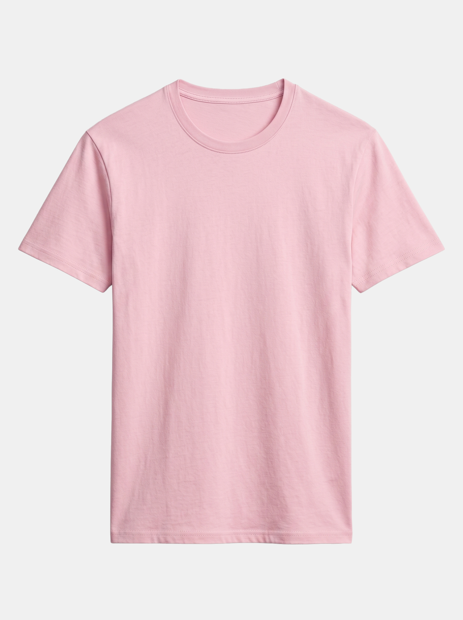 Pink t-shirt on a light beige background