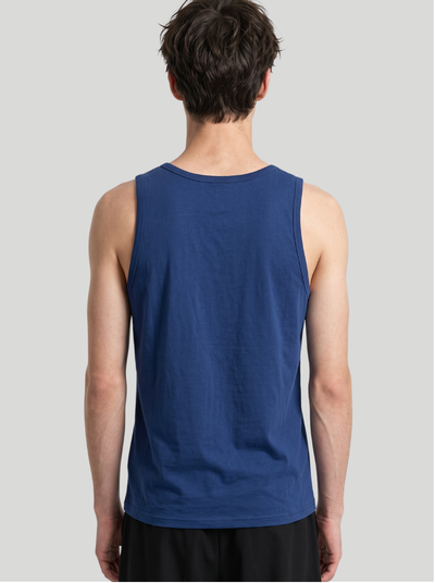 Navy - Men Cotton Tank