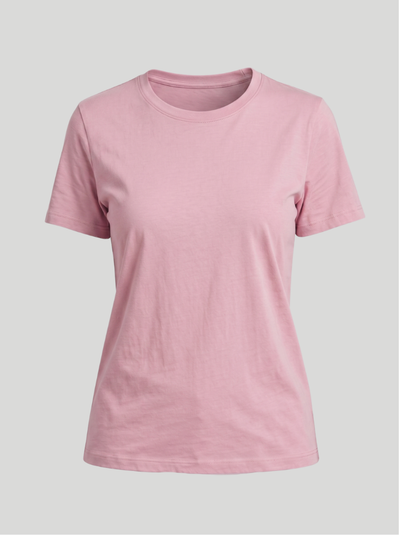 Pink - Women Classic Fit Cotton Tee