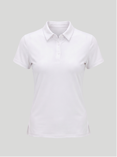 White - Women Performance Polo